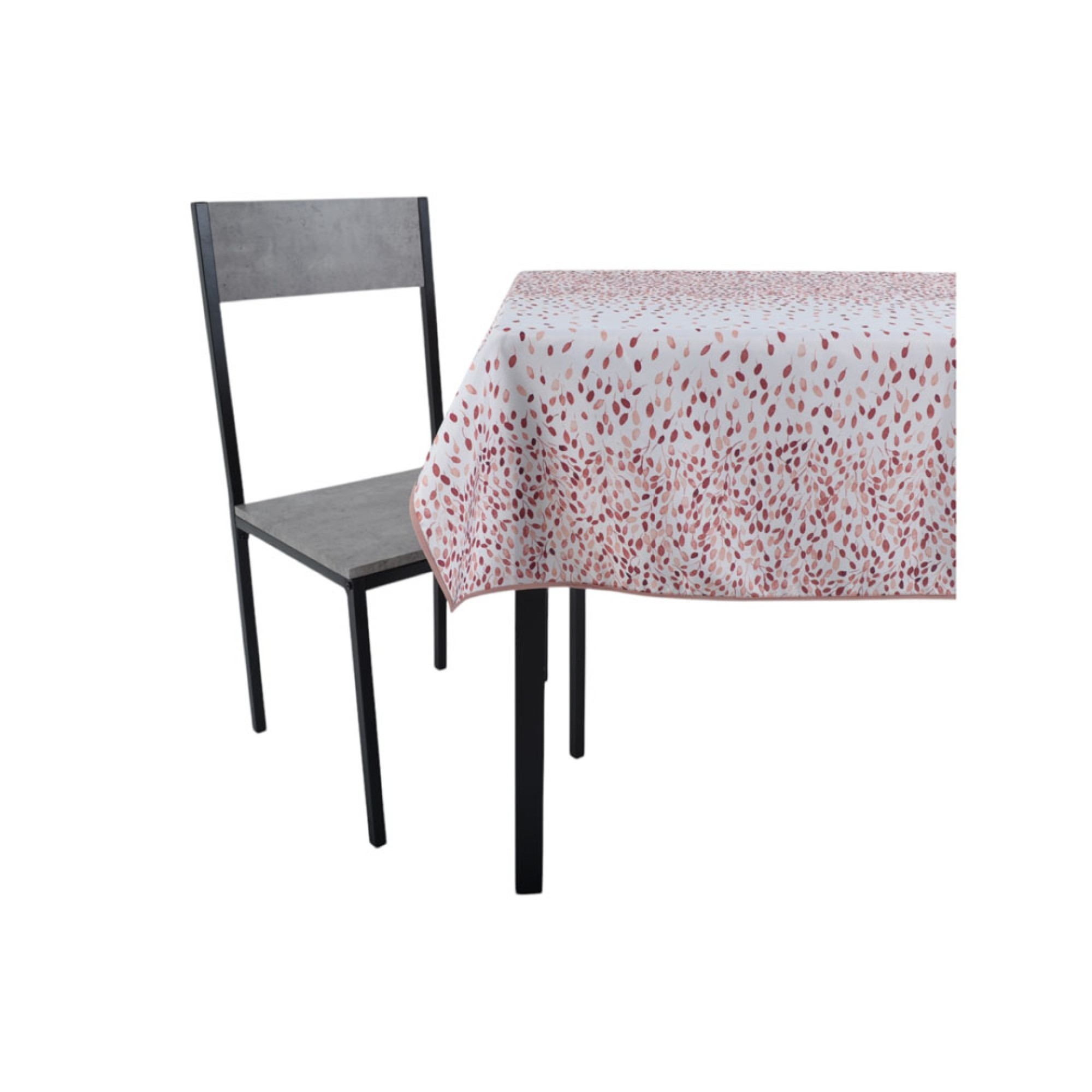 Τραπεζομάντηλο Αλέκιαστο 140x220εκ. Διάσπαρτα Φύλλα Σε Σομόν ANKOR 844654