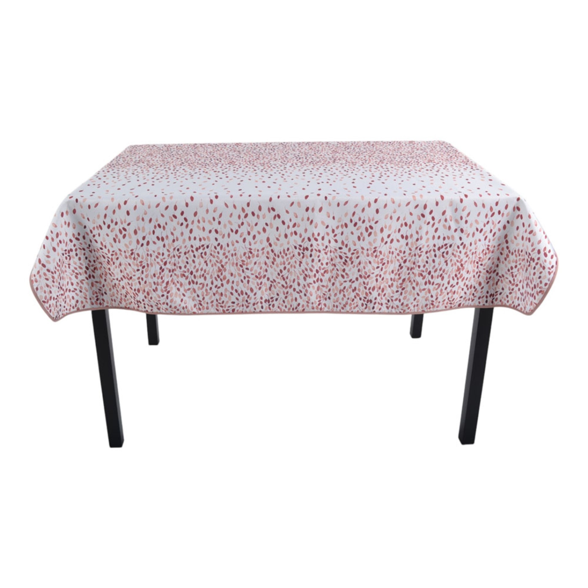 Τραπεζομάντηλο Αλέκιαστο 140x220εκ. Διάσπαρτα Φύλλα Σε Σομόν ANKOR 844654