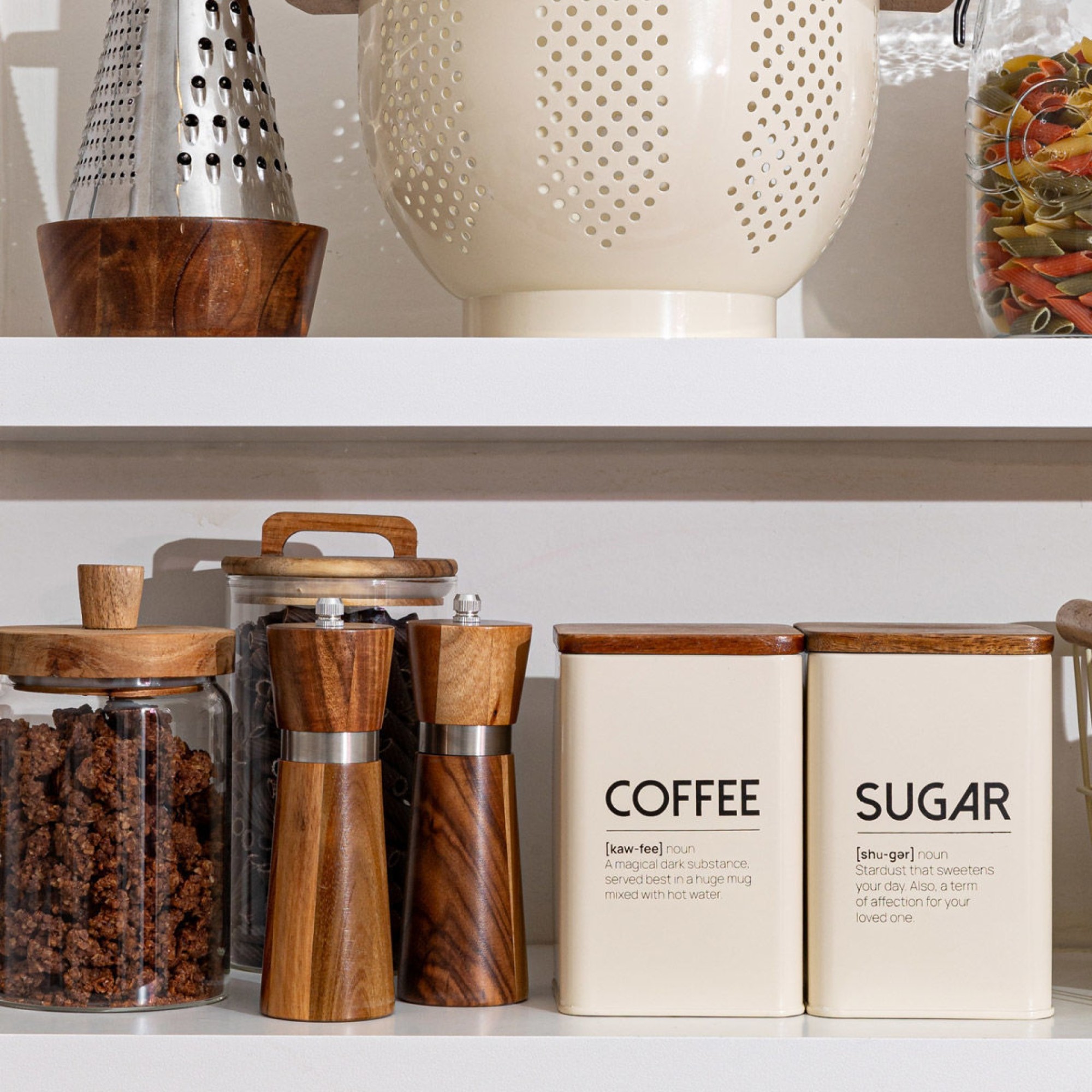 Δοχείο Για Ζάχαρη ALLURE Μεταλλικό 10x14cm IVORY