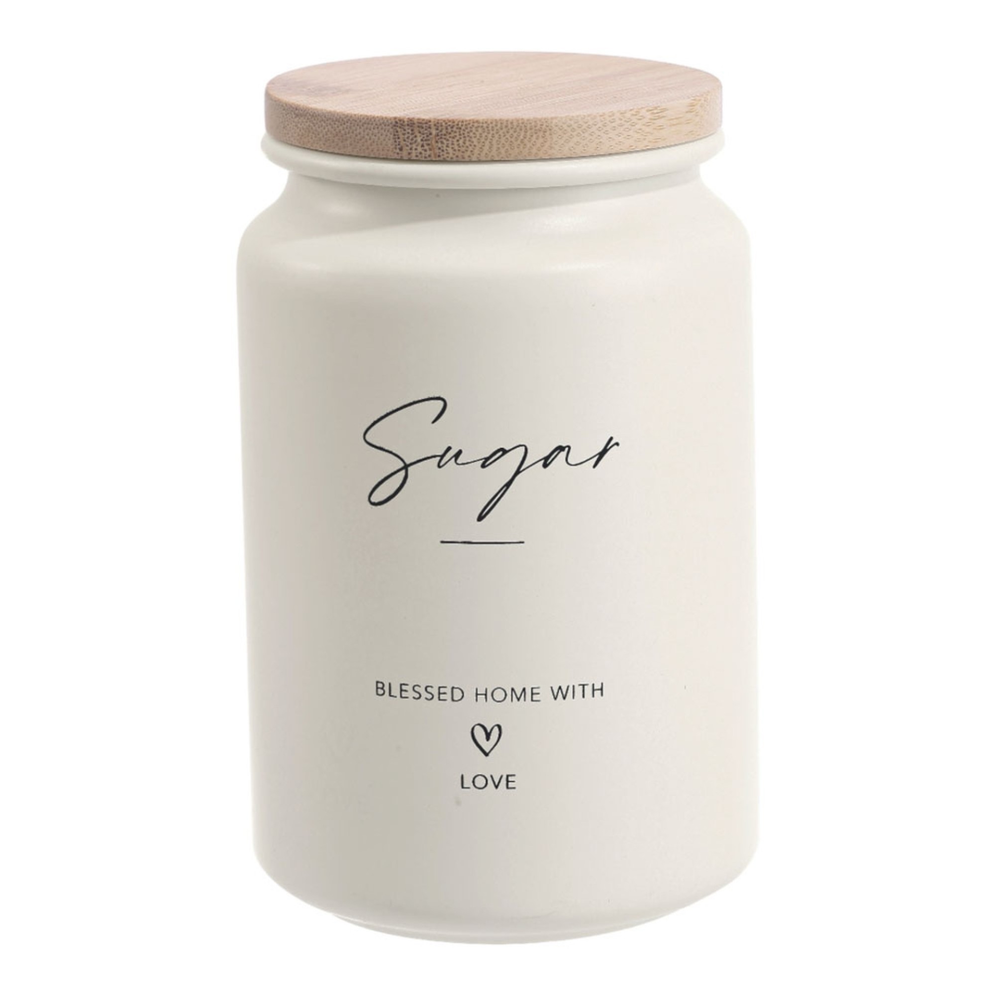 Σετ 2 Μεταλλικά Βάζα ΜΠΕΖ Με Μπαμπού Καπάκι Coffee Sugar 9,5x15,2εκ. 850501