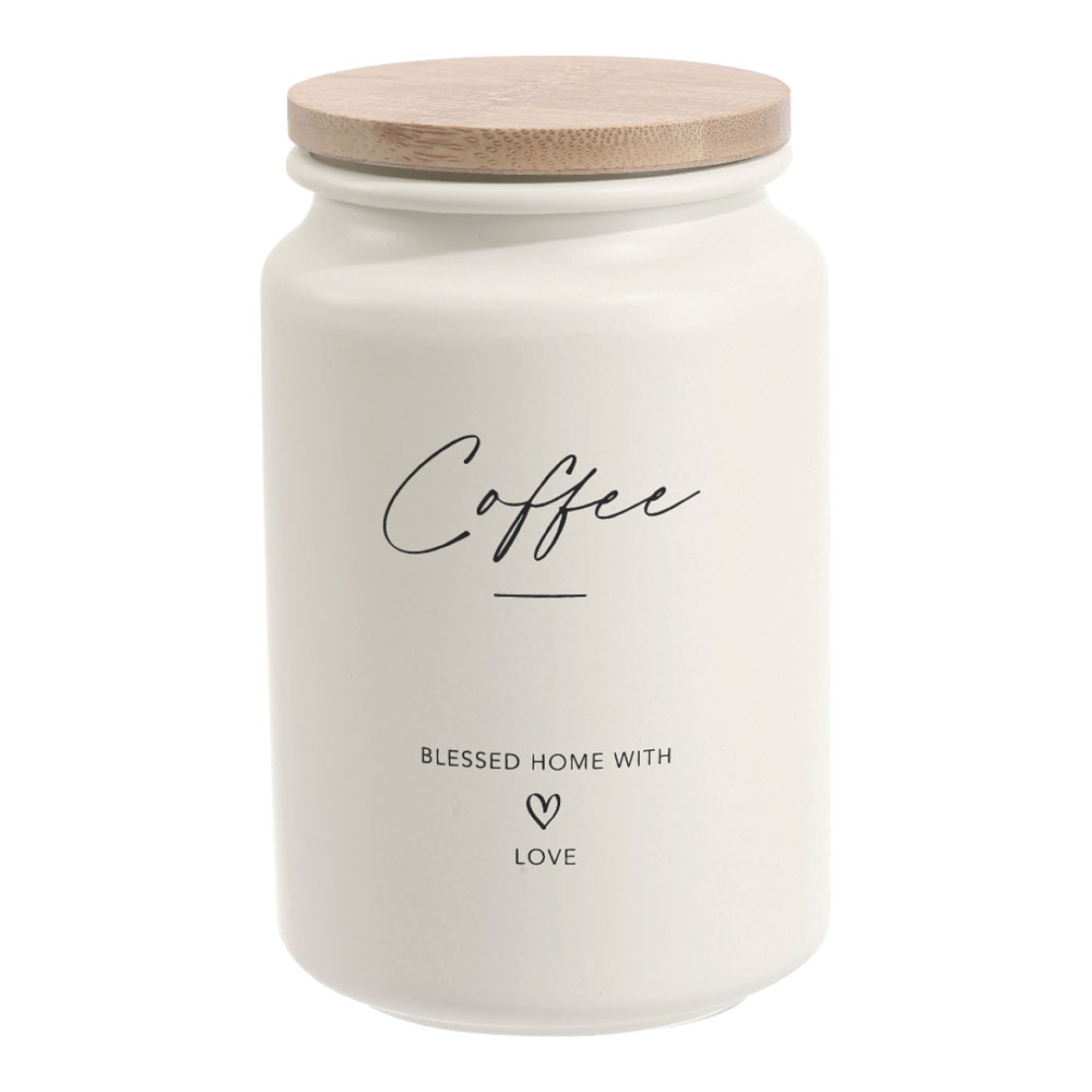 Σετ 2 Μεταλλικά Βάζα ΜΠΕΖ Με Μπαμπού Καπάκι Coffee Sugar 9,5x15,2εκ. 850501