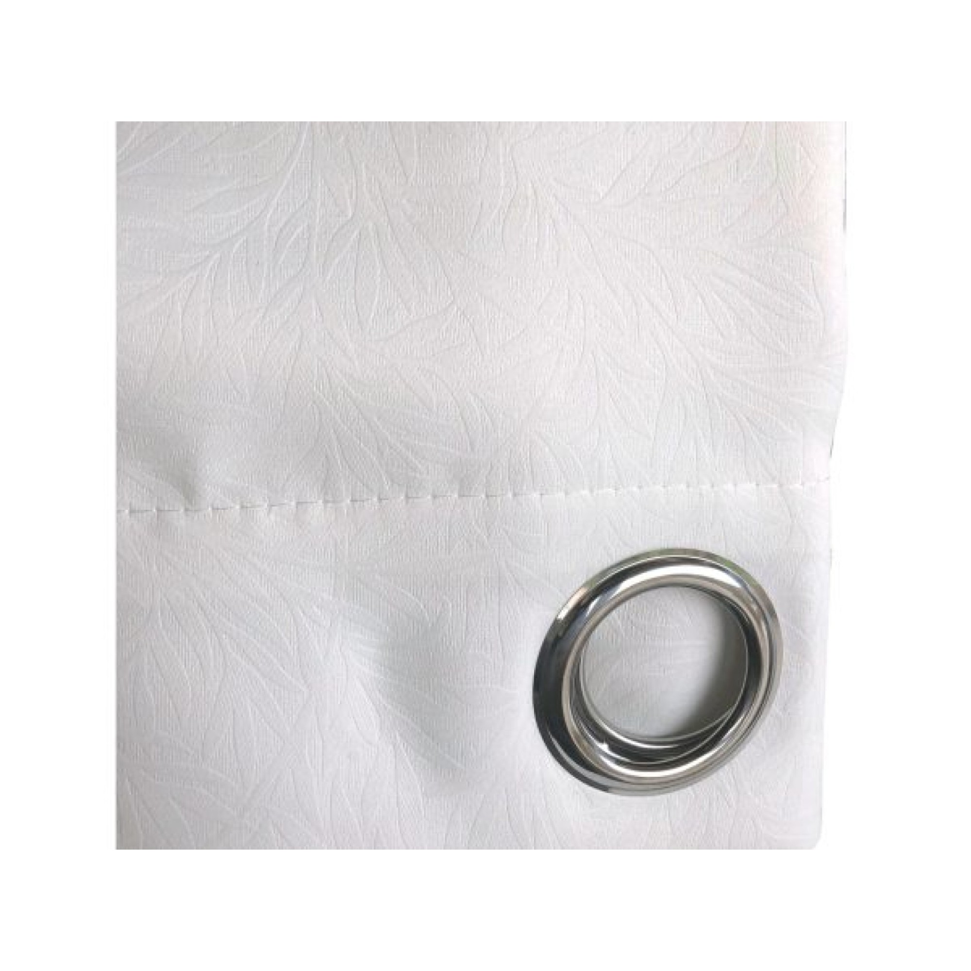 Κουρτίνα Δωματίου Blackout Ζακάρ 140×260 cm Λευκή