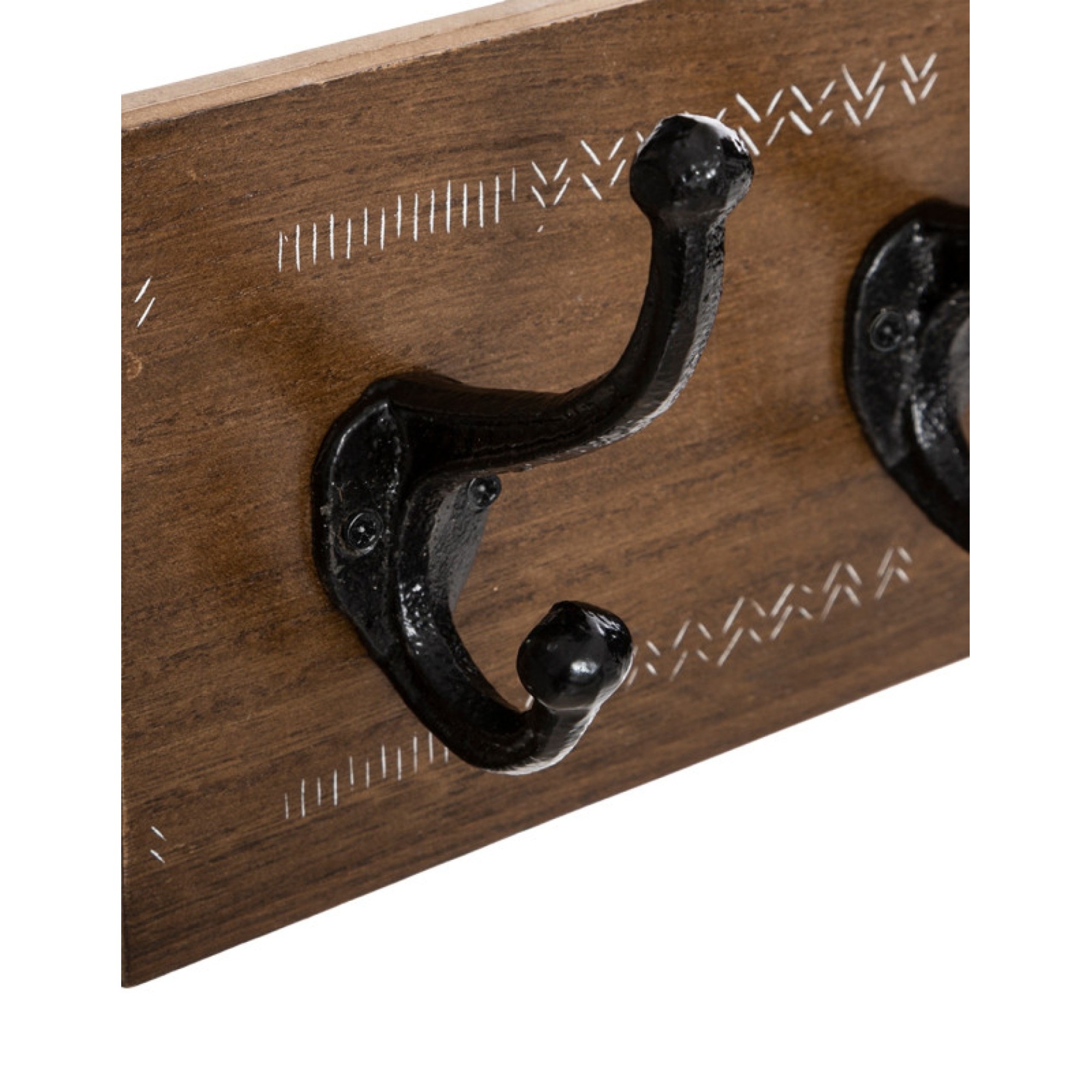 Κρεμάστρα Τοίχου mdf σε καρυδί απόχρωση 50x8.5x13εκ