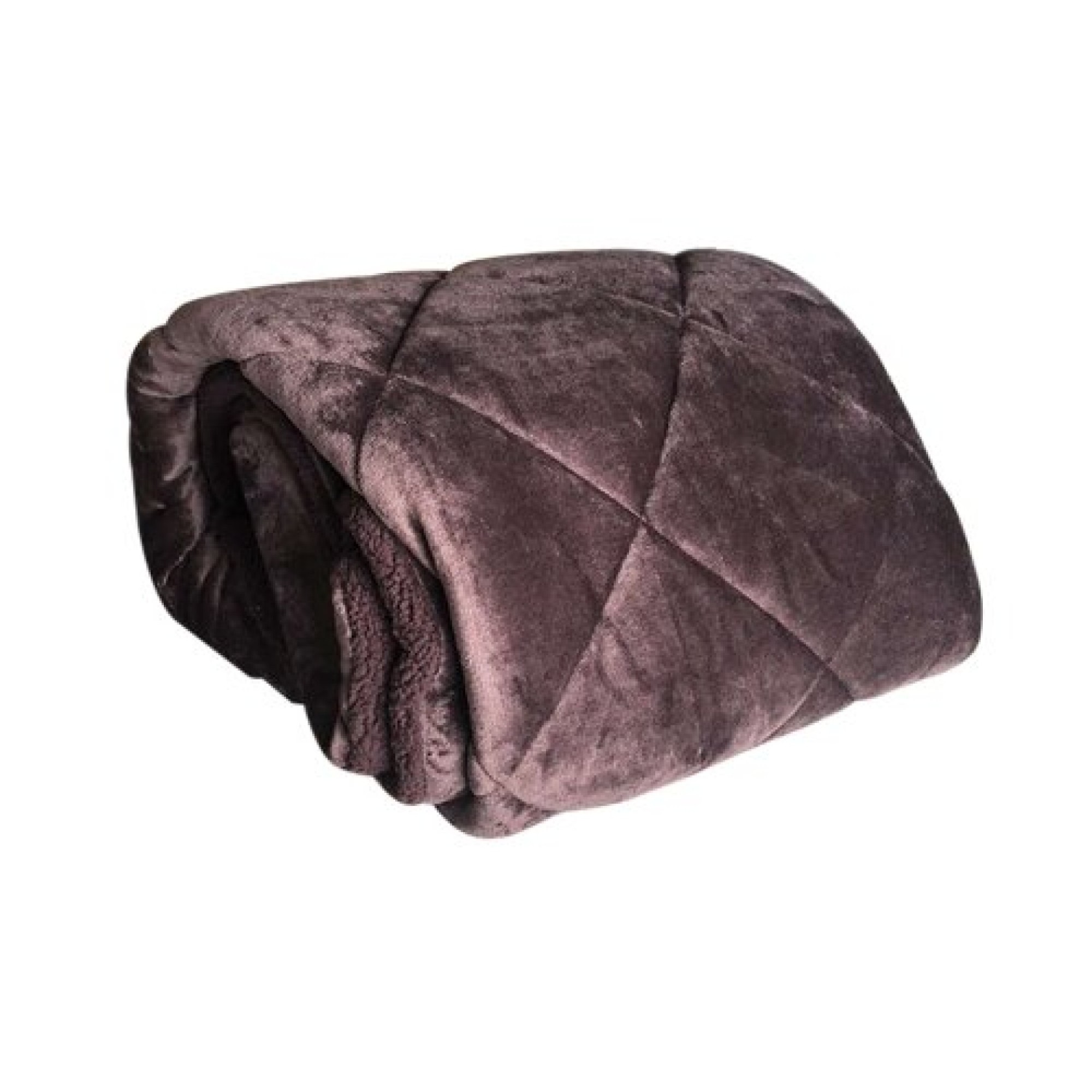 Κουβερτοπάπλωμα Μονό SHERPA 160X220εκ Σε Μπορντώ Χρώμα