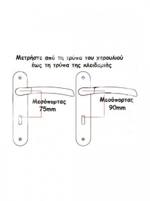 Πόμολο Πόρτας Πλάκα Viometale 06.730 Ασημί Αντικέ