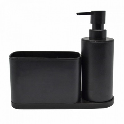 Dispenser Με Θήκη Inox Μαύρη 20.3x7x17.5εκ. 824632