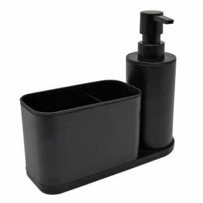 Dispenser Με Θήκη Inox Μαύρη 20.3x7x17.5εκ. 824632