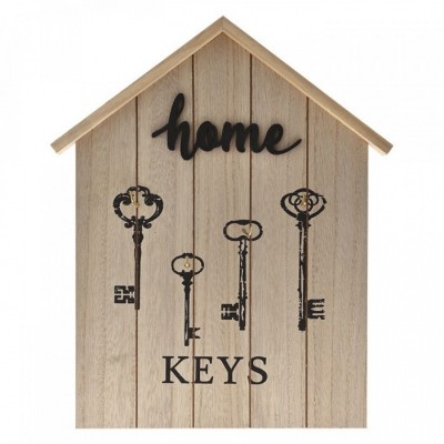 Κλειδοθήκη Ξύλινη HOME 28X34εκ.