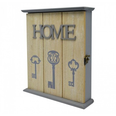 Κλειδοθήκη Ξύλινη HOME Γκρι 812691 21,5x5,5x27εκ