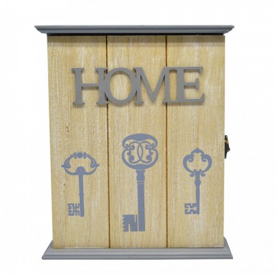 Κλειδοθήκη Ξύλινη HOME Γκρι 812691 21,5x5,5x27εκ
