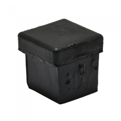Τάπα Πλαστική Τετράγωνη Χωνευτή 30 mm x 30 mm Σε Χρώμα Μαύρο