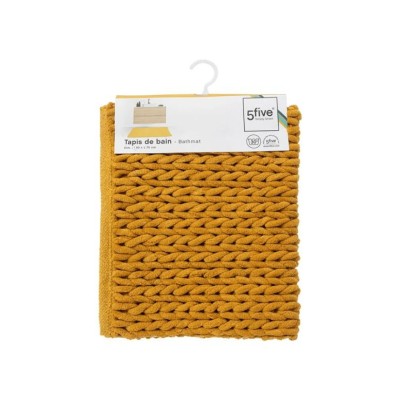 Πατάκι Μπάνιου Colorama 5five 174729K με διαστάσεις 75x50cm Mustard yellow