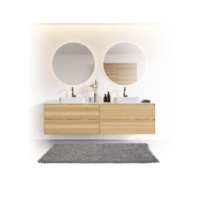 Πατάκι Μπάνιου Colorama 5five 174727B με διαστάσεις 120x50cm Light grey