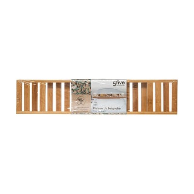 Βάση μπανιέρας 5five 155987 με διαστάσεις 70x15x4.5cm - Ξύλο Μπαμπού - Απόχρωση Ξύλου