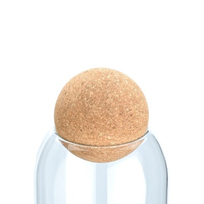Δοχείο Αποθήκευσης Γυάλινο 950ml Με Καπάκι Φελλού 01-19617