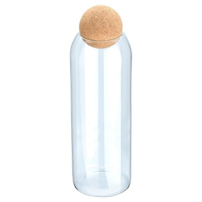 Δοχείο  Αποθήκευσης Γυάλινο 1300ml Με Καπάκι Φελλού 01-19624