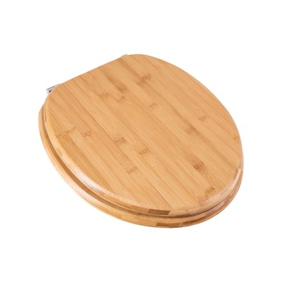 Καπάκι Λεκάνης BAMBOO ESSENTIALS Με Ανοξείδωτους Ρυθμιζόμενους Μεντεσέδες 35x43x3cm 02-13059