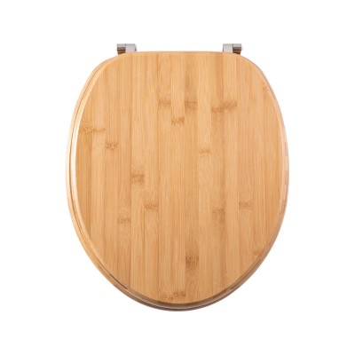 Καπάκι Λεκάνης BAMBOO ESSENTIALS Με Ανοξείδωτους Ρυθμιζόμενους Μεντεσέδες 35x43x3cm 02-13059