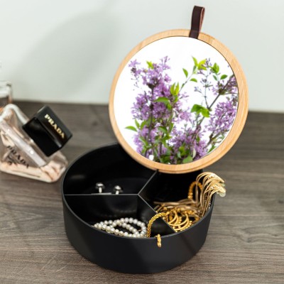 Κουτί Αποθήκευσης & Οργάνωσης BAMBOO ESSENTIALS Με Καθρέφτη 02-15329