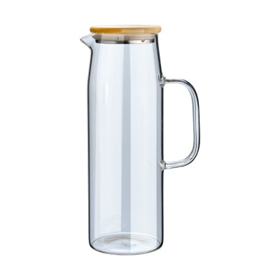 Κανάτα BAMBOO ESSENTIALS Γυάλινη 1500ml Με Καπάκι 01-19594