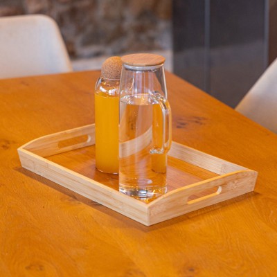 Κανάτα BAMBOO ESSENTIALS Γυάλινη 1500ml Με Καπάκι 01-19594