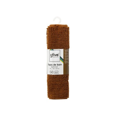 Πατάκι Μπάνιου Chenille 5five 138043Τ με διαστάσεις 50x80cm - Malt brown