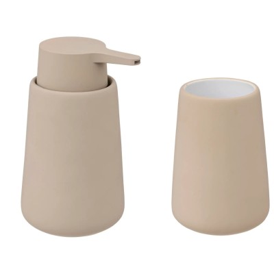 Σετ 2τεμ. Αξεσουάρ Μπάνιου  Colorama 5five 174879Ο-174880Ο Linen Beige