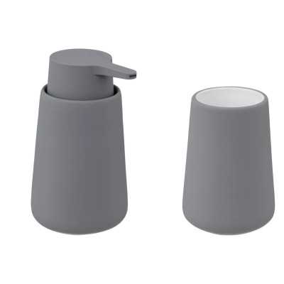 Σετ 2τεμ. Αξεσουάρ Μπάνιου  Colorama 5five 174879Η-174880Η Concrete gray