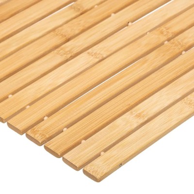 Πατάκι Μπάνιου 5five  από Ξύλο Bamboo 174507 με διαστάσεις 60x40x0.6cm
