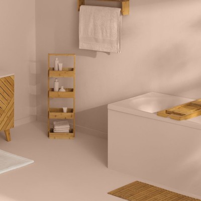 Πατάκι Μπάνιου 5five από Ξύλο Bamboo 174507 με διαστάσεις 60x40x0.6cm