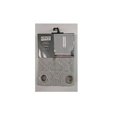 Κουρτίνα Παραθύρου  SILIA 140×160 cm Γκρι