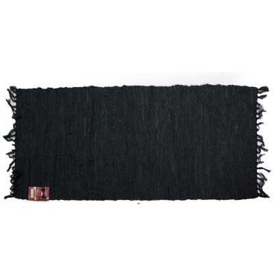 Χαλάκι Δερμάτινο  Άκαυστο 60x90cm Μαύρο