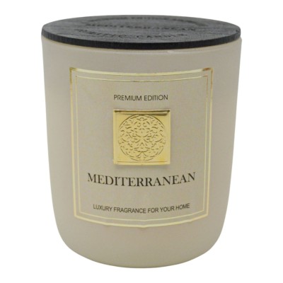 Αρωματικό  Κερί MEDITERRANEAN Σε Γυάλινο  Δοχείο Με Καπάκι 8x8x9εκ. ANKOR  849703
