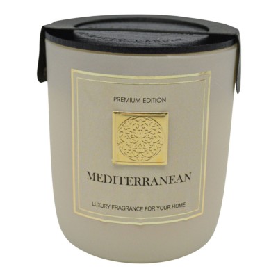 Αρωματικό  Κερί MEDITERRANEAN Σε Γυάλινο  Δοχείο Με Καπάκι 8x8x9εκ. ANKOR  849703