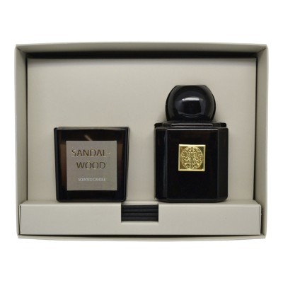 Σετ Αρωματικού Χώρου 80ml Και Κεριού SANDALWOOD ANKOR 849581