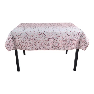 Τραπεζομάντηλο Αλέκιαστο 140x220εκ. Διάσπαρτα Φύλλα Σε Σομόν ANKOR 844654