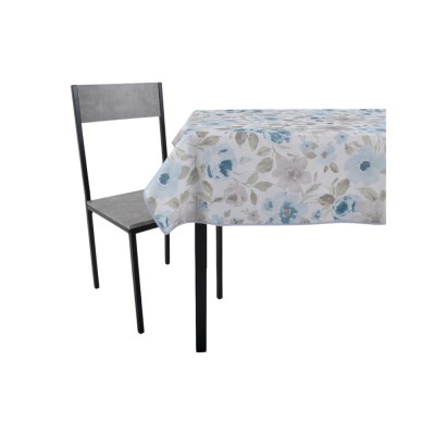 Τραπεζομάντηλο Αλέκιαστο 140x220εκ. Λουλούδια Σε Αποχρώσεις Σιέλ ANKOR 844685
