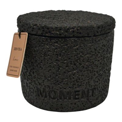 Αρωματικό Κερί ZEN TEA  Σε Τσιμεντένιο Δοχείο Με Καπάκι 8,8x8,8x8,4εκ. ANKOR 849543