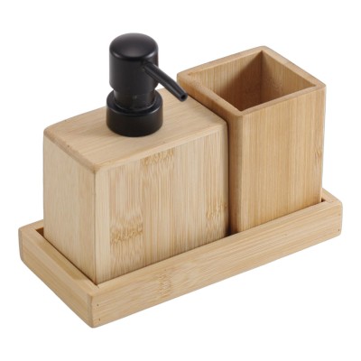 Σετ  Μπάνιου 3 Τεμαχίων Από Ξύλο Μπαμπού ANKOR 850280