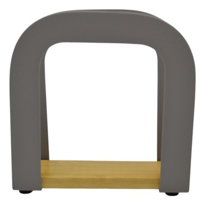 Χαρτοπετσετοθήκη Μεταλλική TAUPE Με Μπαμπού Βάση 12x4,5x12εκ.ANKOR 846726