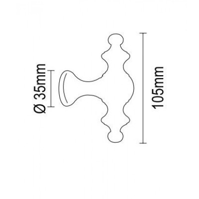 Μπουλ Εξώπορτας Viometale 07.6000 Όρο Ματ- Όρο