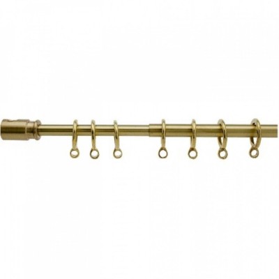 Βέργα Πτυσσόμενη Ορειχάλκινη  Φ10 Με Κρίκους Χρυσή  42-66cm