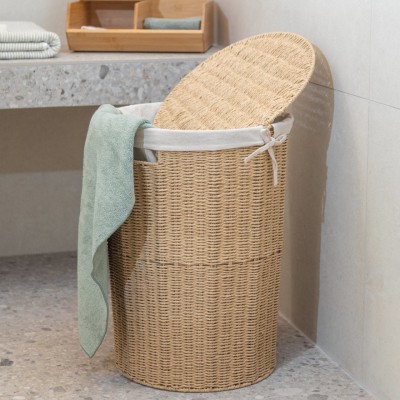 Καλάθι  Απλύτων BOTANICA 40x40x50cm Mε  Εσωτερική  Επένδυση & Καπάκι