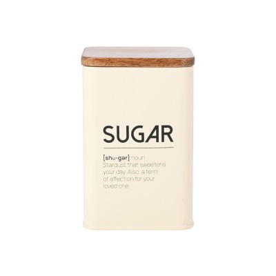 Δοχείο Για Ζάχαρη ALLURE Μεταλλικό 10x14cm IVORY