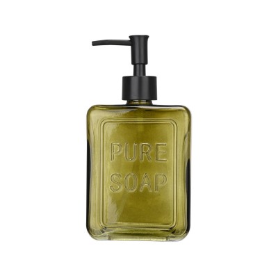 Αντλία Σαπουνιού PURE SOAP ΓΥΑΛΙΝΗ 520ml Πράσινη