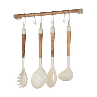 Κρεμάστρα Κουζίνας ALLURE Επιτοίχια Με Γάντζους 6 Θέσεων