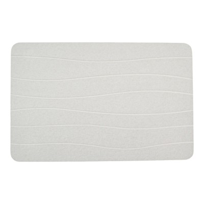 Πατάκι Από ΔΙΑΤΟΜΙΤΗ ΑΣΠΡΟ ΜΕ ΑΝΑΓΛΥΦΕΣ ΓΡΑΜΜΕΣ 39x60εκ. 847464