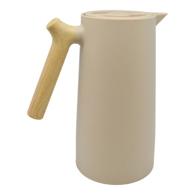 Κανάτα Θερμός 1lt ΜΠΕΖ Χρώμα Και Λαβή Όψη Ξύλου 12,5x24εκ. 850846