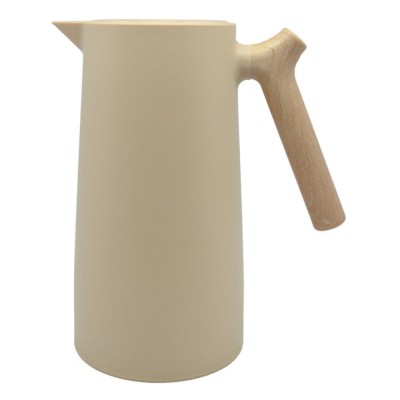 Κανάτα Θερμός 1lt ΜΠΕΖ Χρώμα Και Λαβή Όψη Ξύλου 12,5x24εκ. 850846