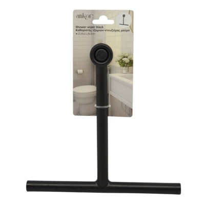 Καθαριστής Τζαμιών Με Βεντούζα PP Σε Μαύρο Χρώμα 22,8x21,8x3εκ. 850693